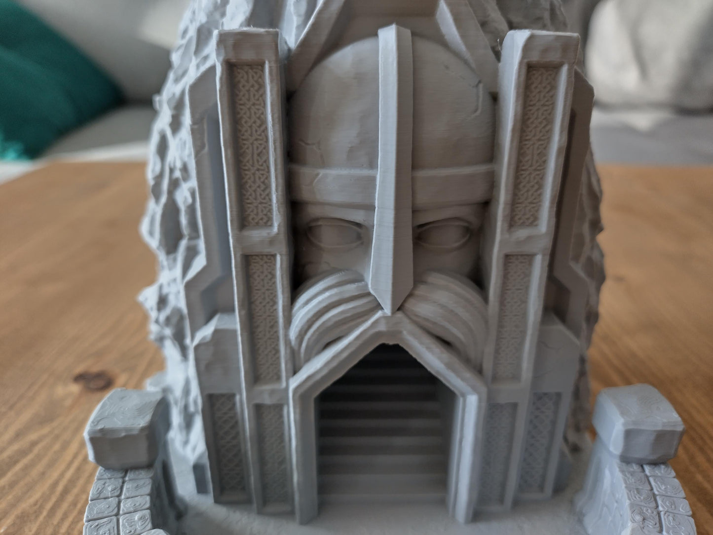 Dwarven mountain dice tower | Dice tower for TTRPGs like D&D | 3d printed accessory for tabletop and war games