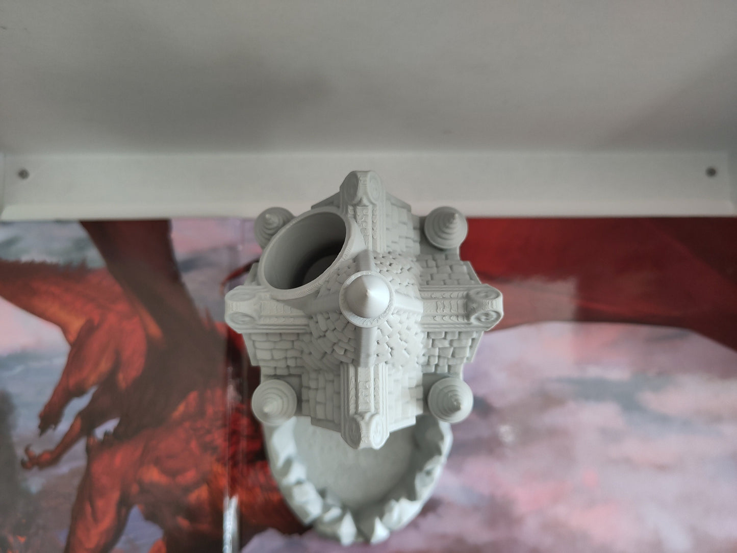 Wizard's dice tower | Compact dice tower for TTRPGs like D&D | 3d printed accessory for tabletop games