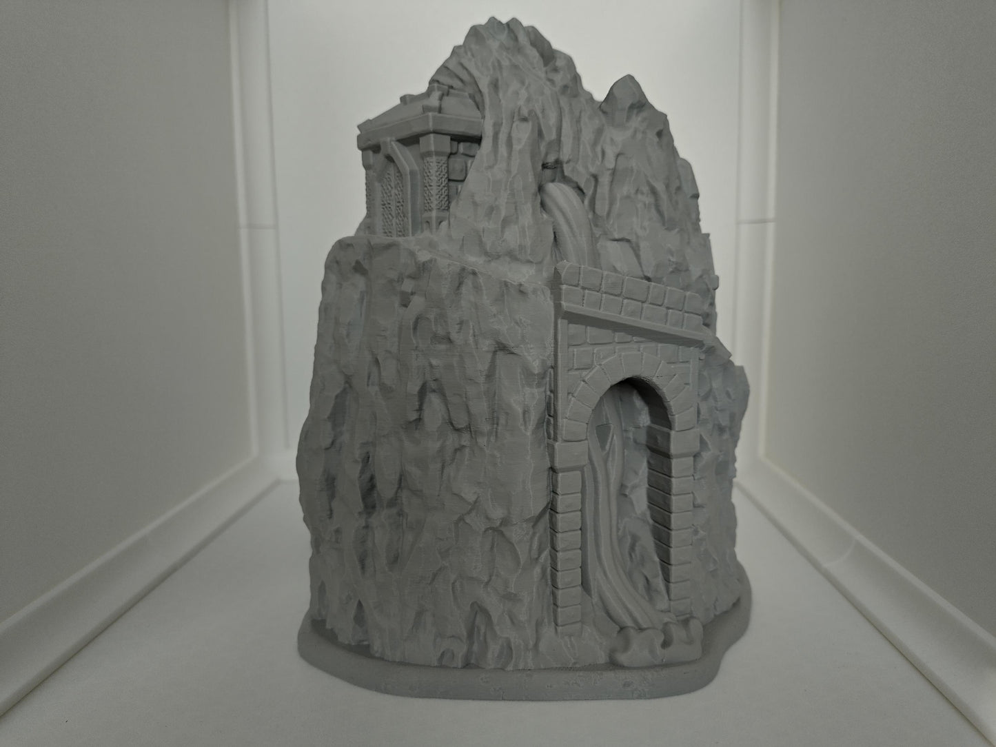 Dwarven mountain dice tower | Dice tower for TTRPGs like D&D | 3d printed accessory for tabletop and war games