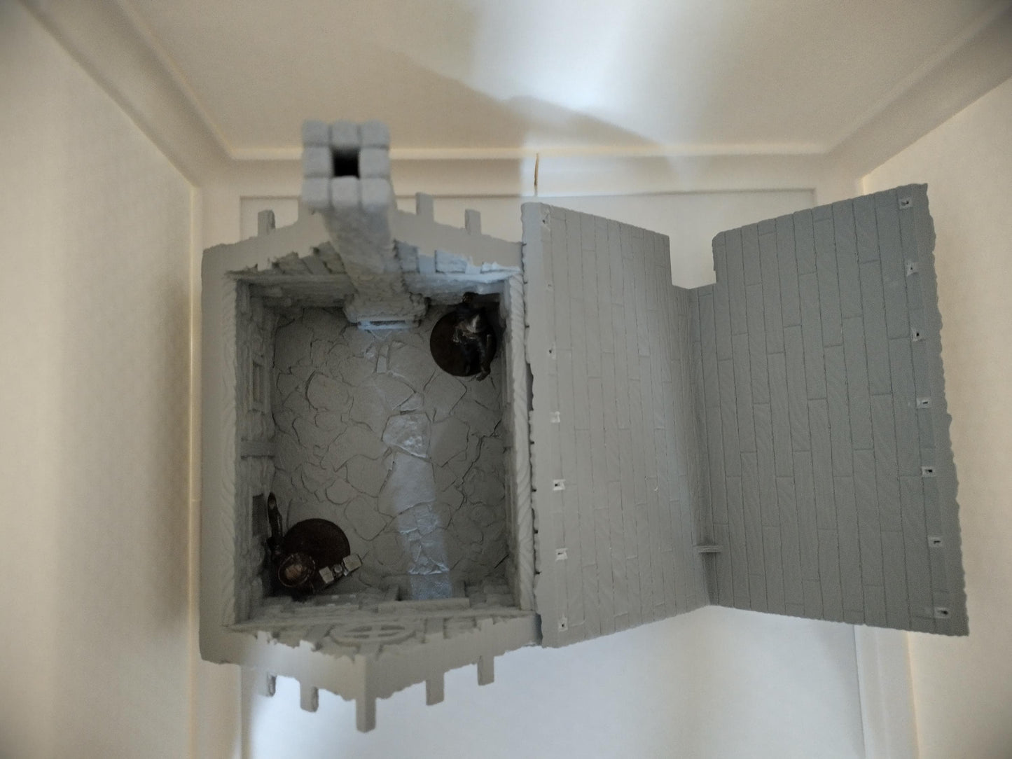 3D printed medieval house for 28mm & 32mm scale with playable interior | terrain | house 1 of the small village set