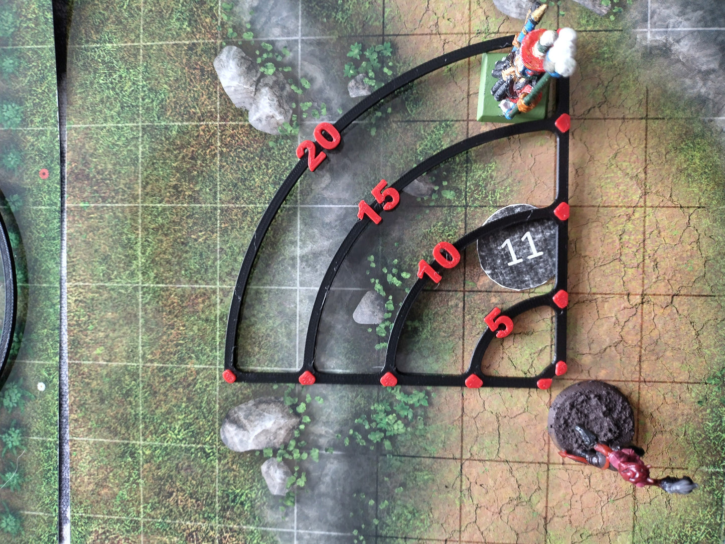 Area of effect spell templates, includes all 6 pieces | D&D