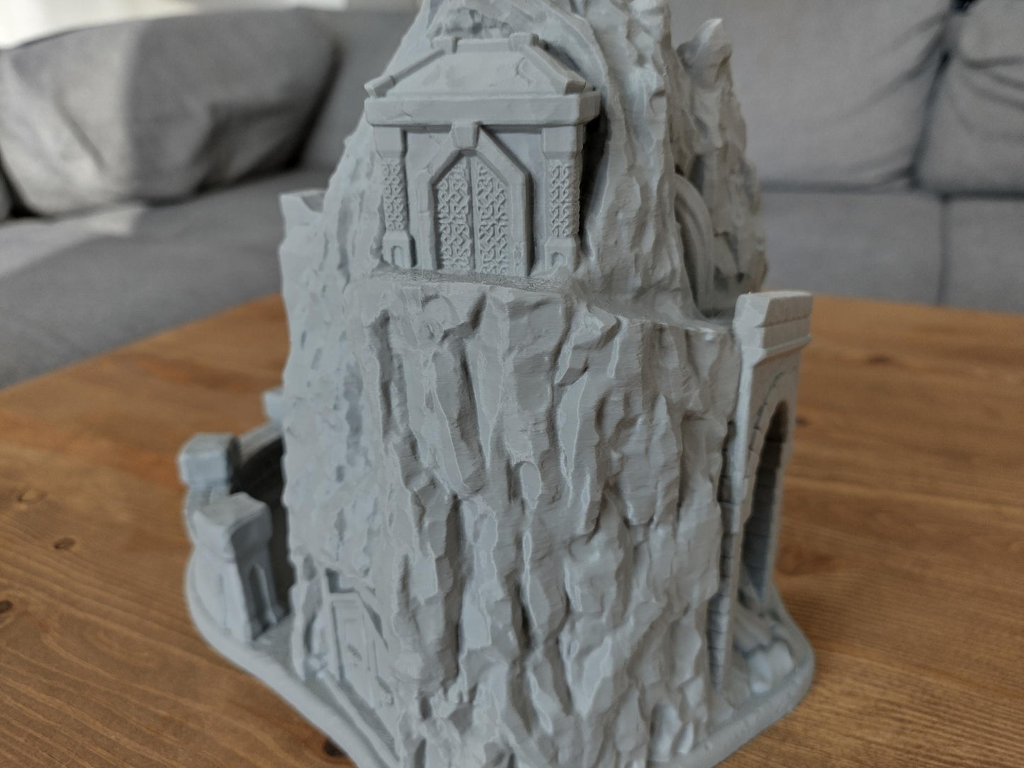 Dwarven mountain dice tower | Dice tower for TTRPGs like D&D | 3d printed accessory for tabletop and war games