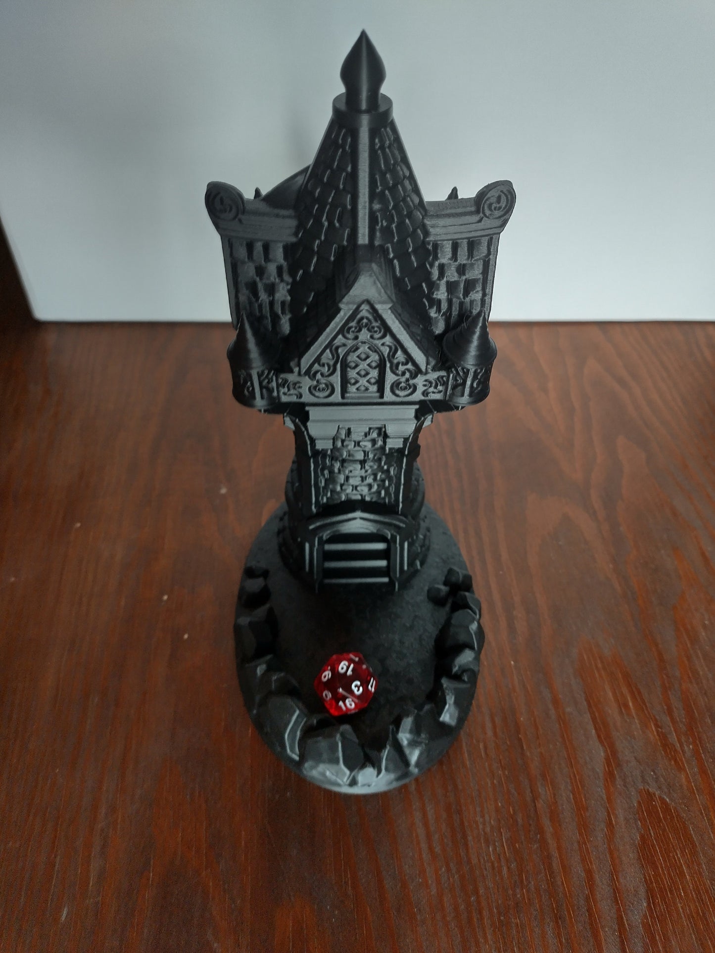 Wizard's dice tower | Compact dice tower for TTRPGs like D&D | 3d printed accessory for tabletop games