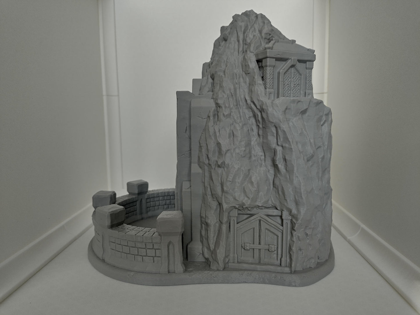 Dwarven mountain dice tower | Dice tower for TTRPGs like D&D | 3d printed accessory for tabletop and war games