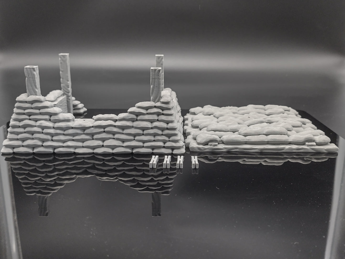 Sandbag bunker wargaming scatter terrain - Sci-Fi grimdark terrain | Trench Warfare Zone