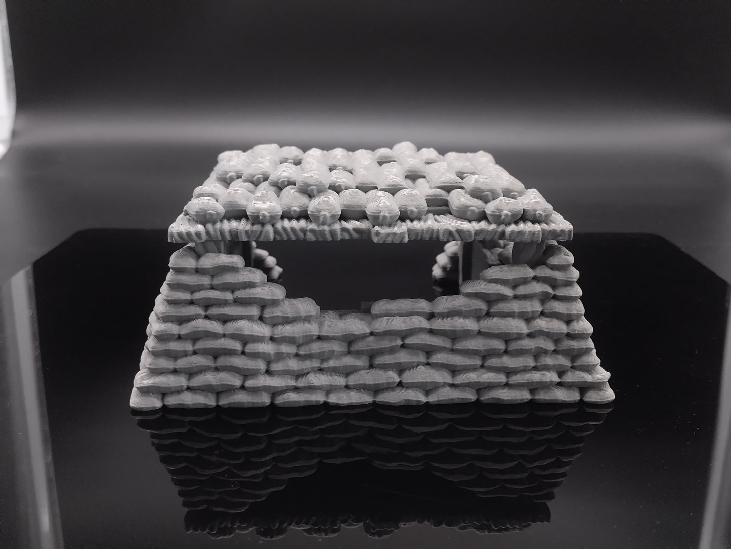 Sandbag bunker wargaming scatter terrain - Sci-Fi grimdark terrain | Trench Warfare Zone