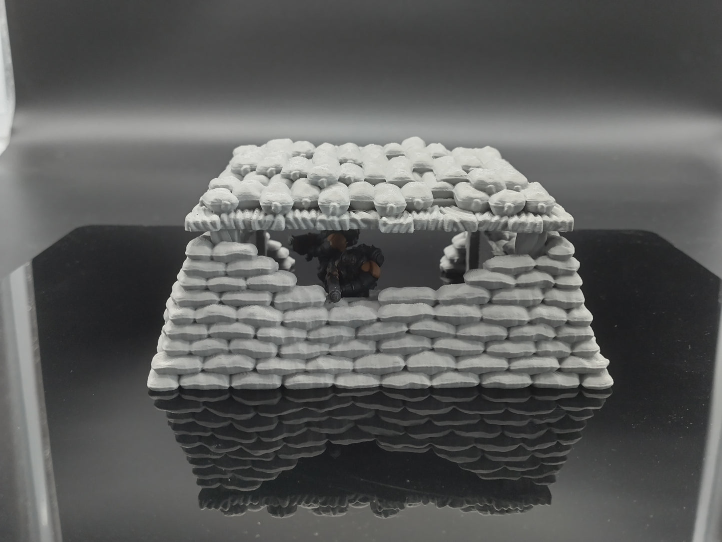 Sandbag bunker wargaming scatter terrain - Sci-Fi grimdark terrain | Trench Warfare Zone
