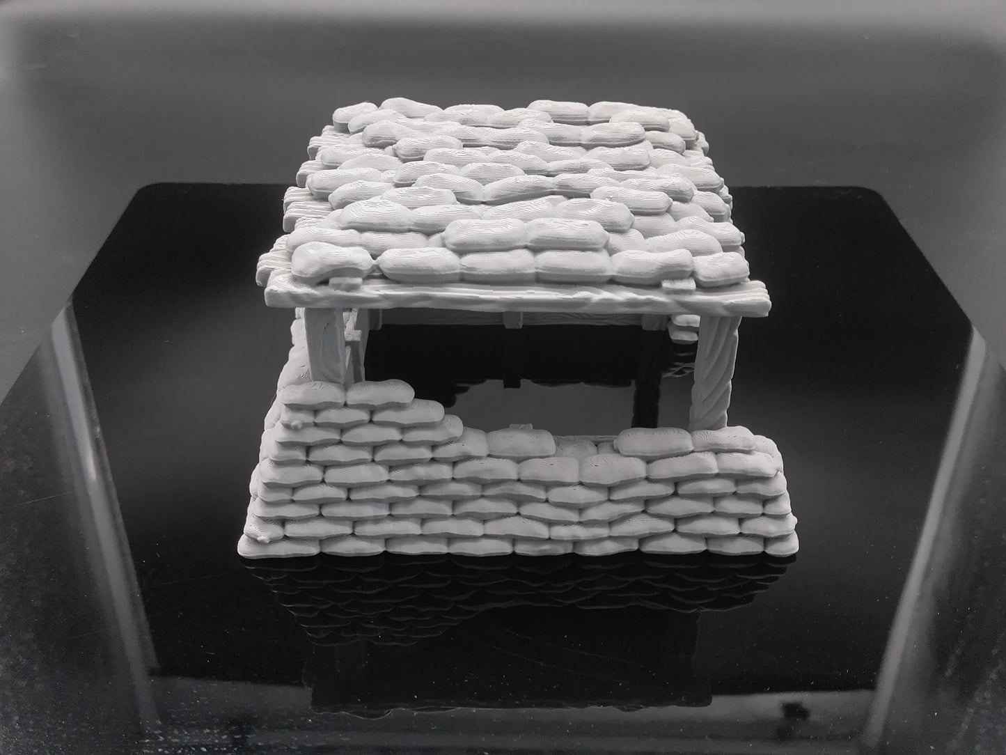 Sandbag bunker wargaming scatter terrain - Sci-Fi grimdark terrain | Trench Warfare Zone