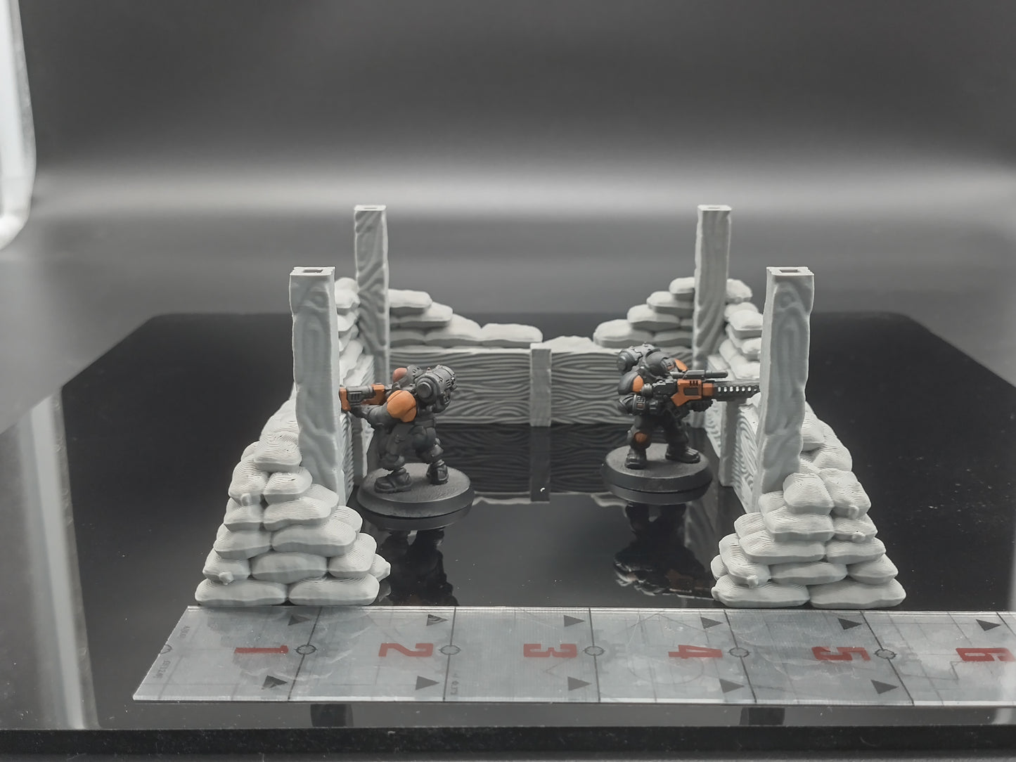 Sandbag bunker wargaming scatter terrain - Sci-Fi grimdark terrain | Trench Warfare Zone