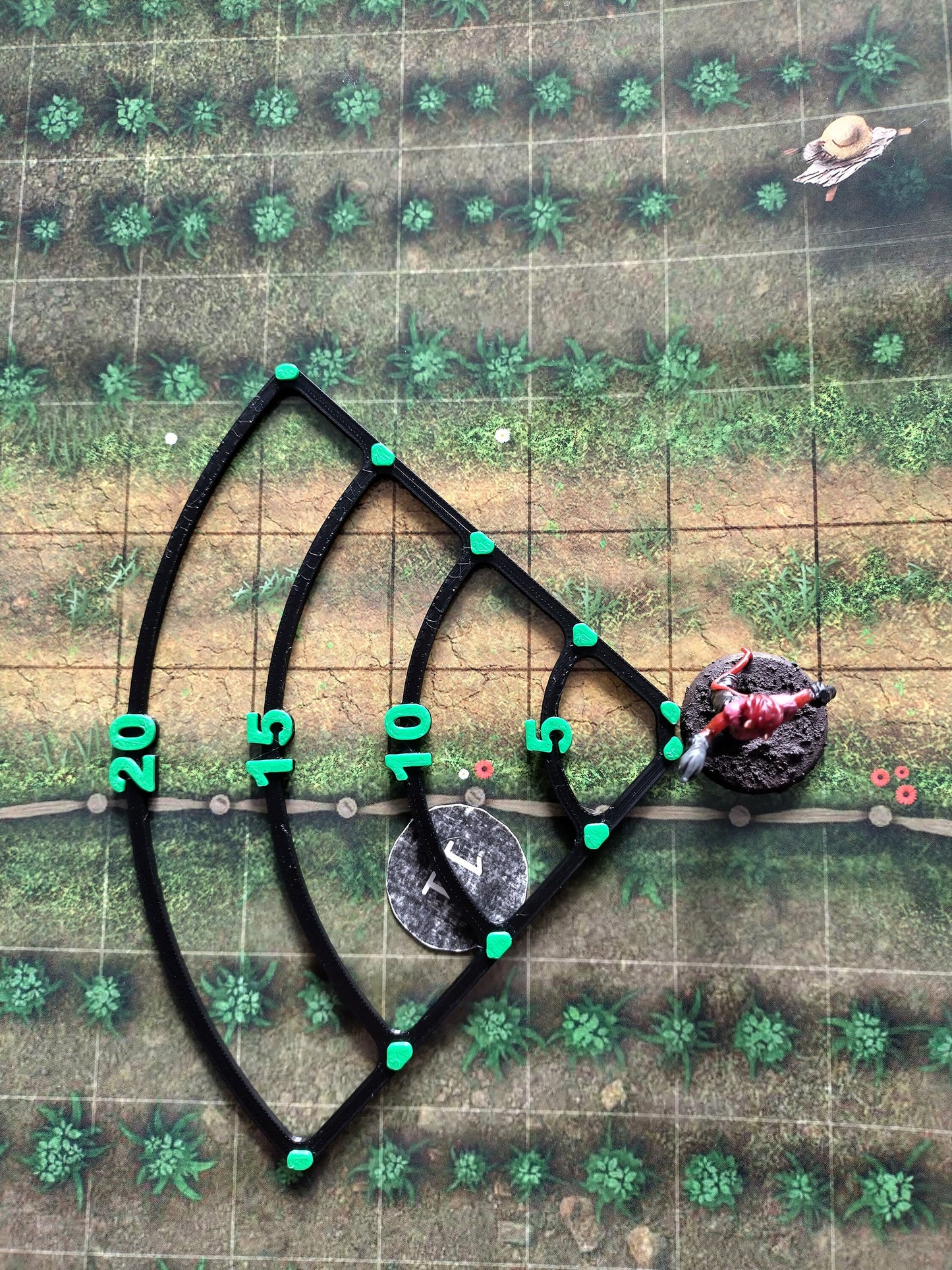 Area of effect spell templates, includes all 6 pieces | D&D