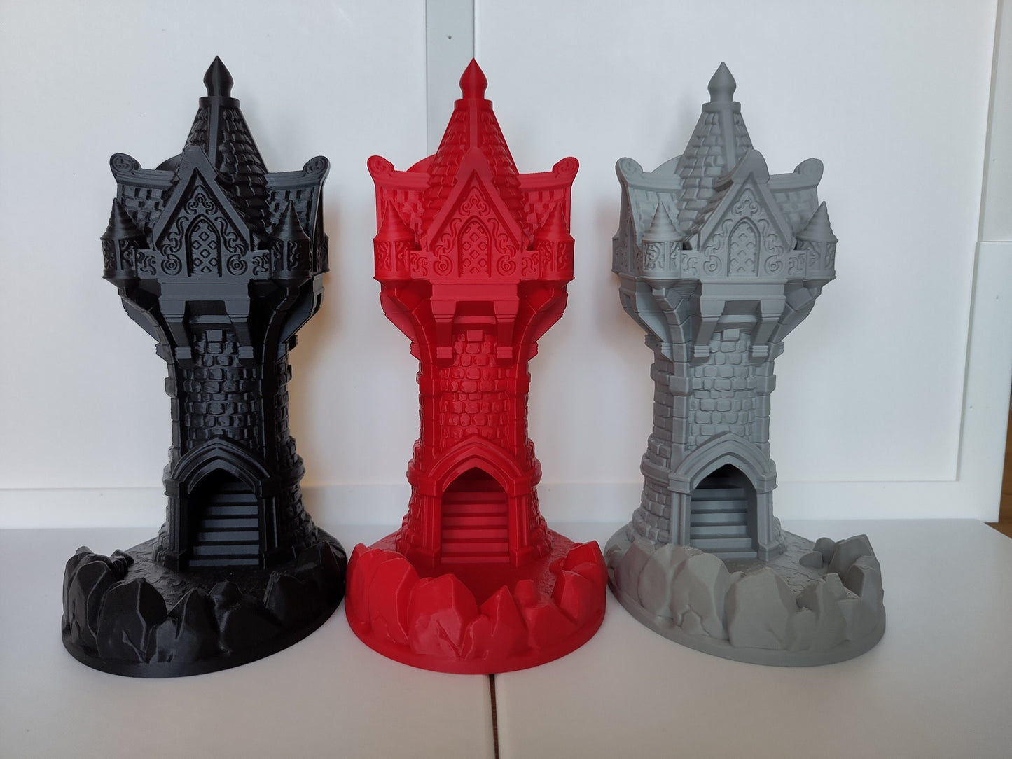 Wizard's dice tower | Compact dice tower for TTRPGs like D&D | 3d printed accessory for tabletop games