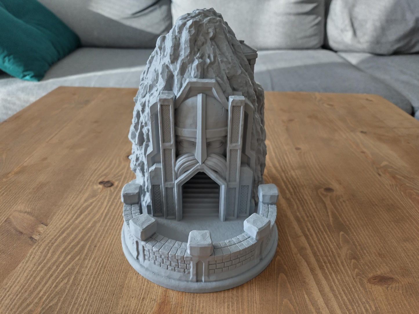 Dwarven mountain dice tower | Dice tower for TTRPGs like D&D | 3d printed accessory for tabletop and war games