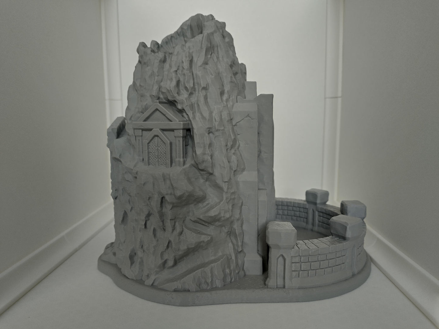 Dwarven mountain dice tower | Dice tower for TTRPGs like D&D | 3d printed accessory for tabletop and war games