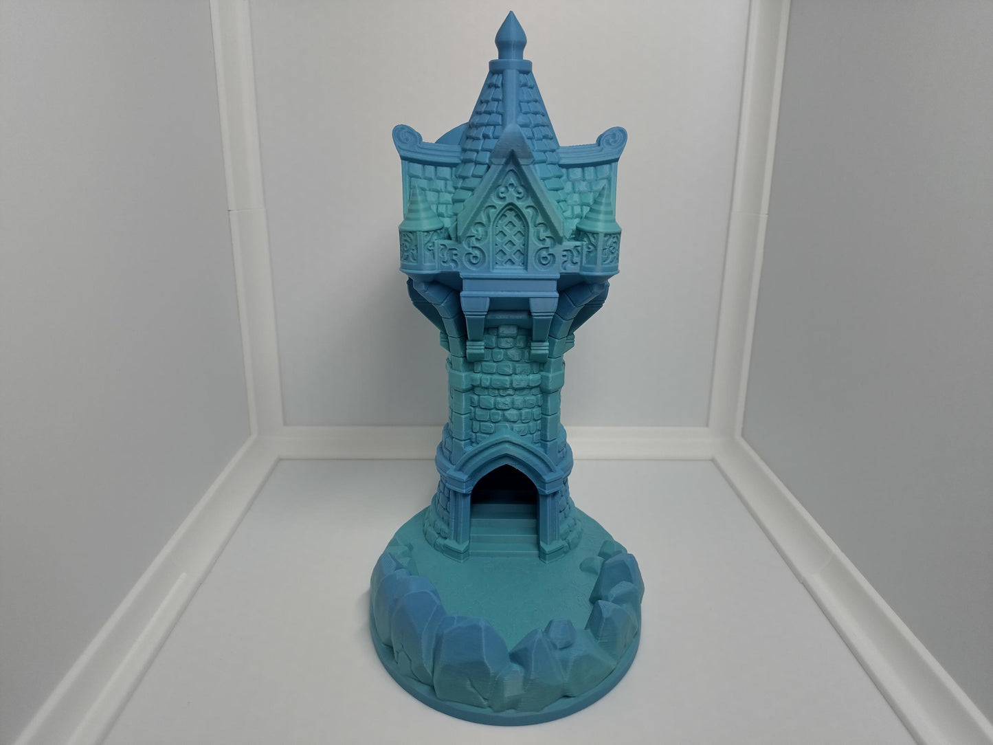 Wizard's dice tower | Compact dice tower for TTRPGs like D&D | 3d printed accessory for tabletop games