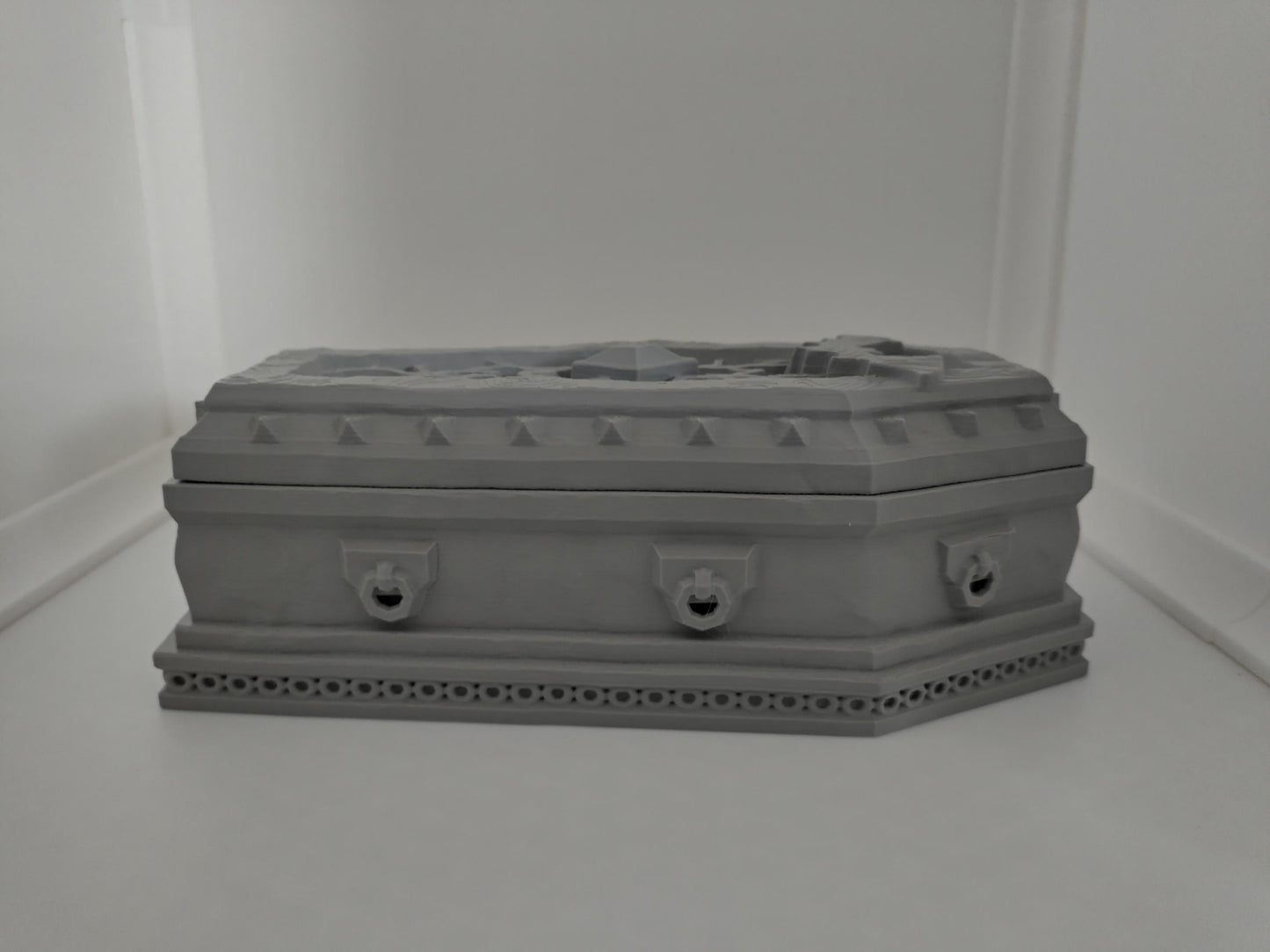 Coffin dice box |  batlord's lair dice storage | 3d printed accessory for tabletop and war games