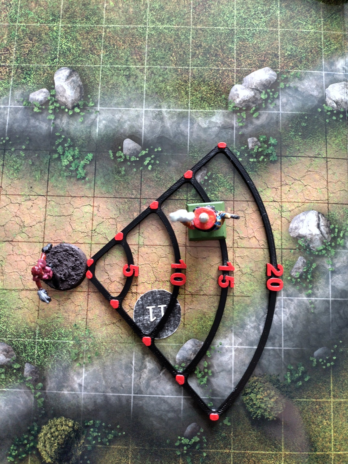 Area of effect spell templates, includes all 6 pieces | D&D