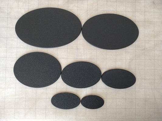 Oval bases for miniatures 60x35mm to 170x105mm for tabletop wargames and RPGs | 3D Printed