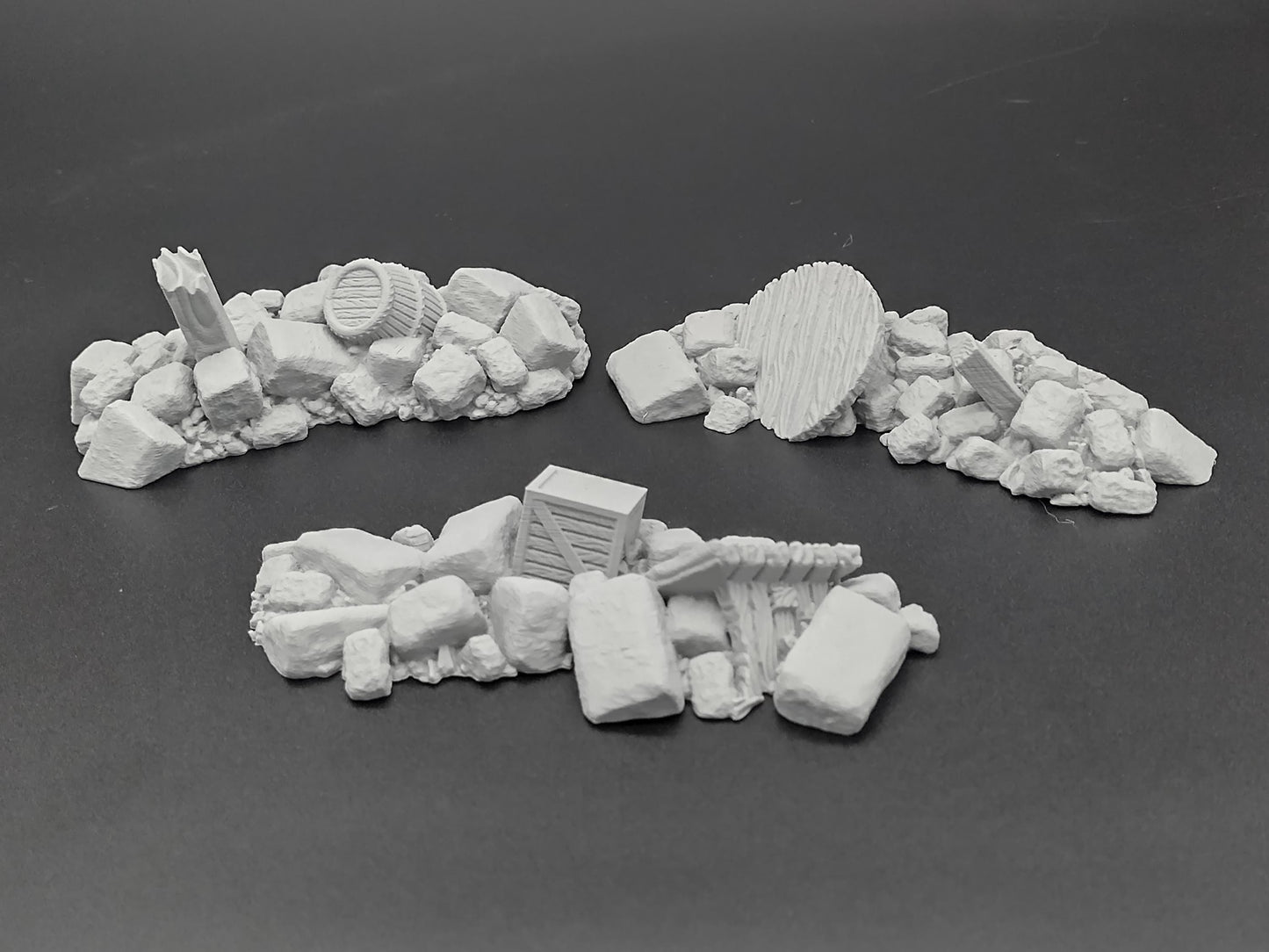 Debris barriers 28mm scale | 3D printed scatter terrain