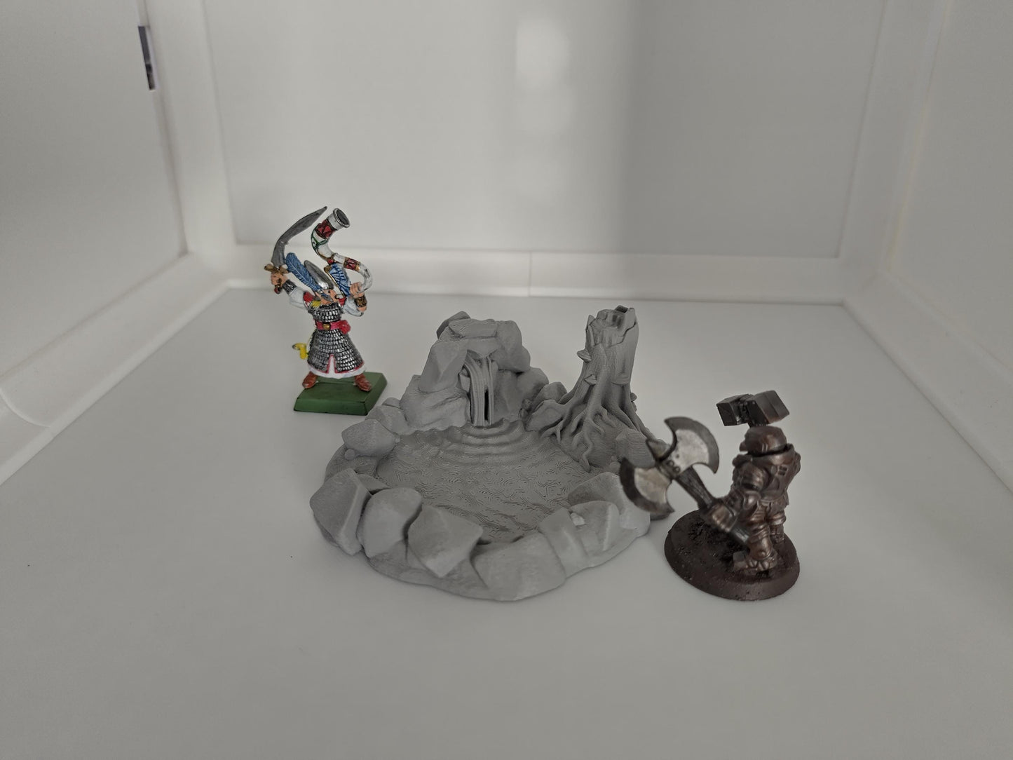 Spring with a pond | 3D printed wargaming & rpg miniature terrain