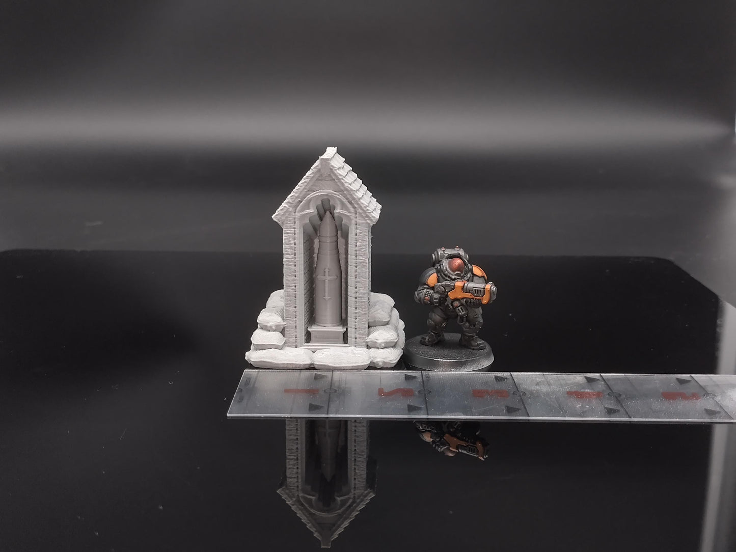 Ammunition temple wargaming scatter terrain - Sci-Fi grimdark terrain | Trench Warfare Zone