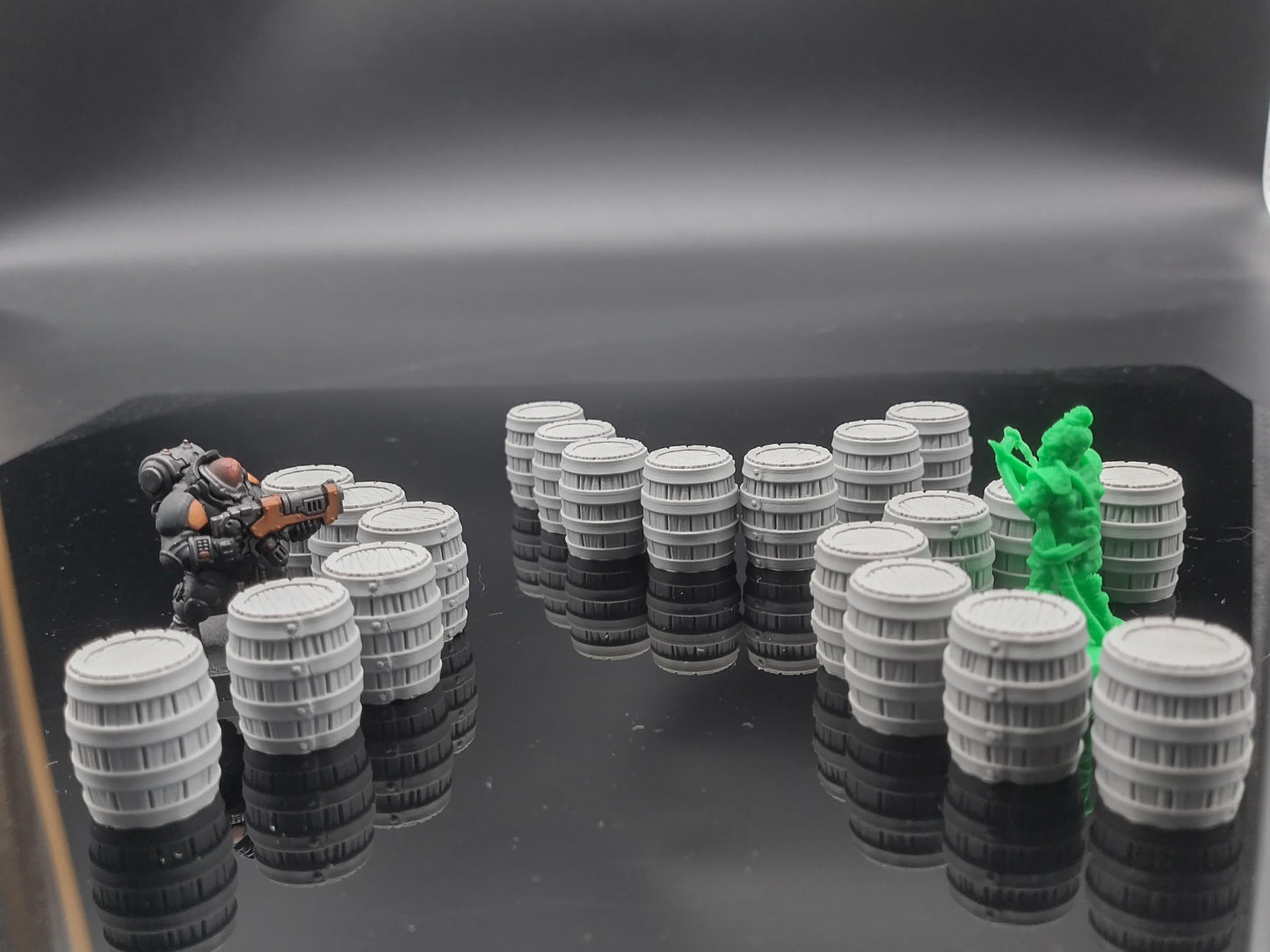 Barrels for RPGs and wargaming | 3D printed miniature terrain