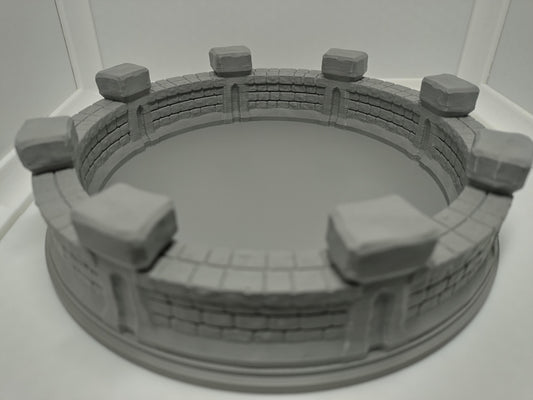 Dwarven walled dice tray | 3d printed accessory for tabletop RPGs and war games