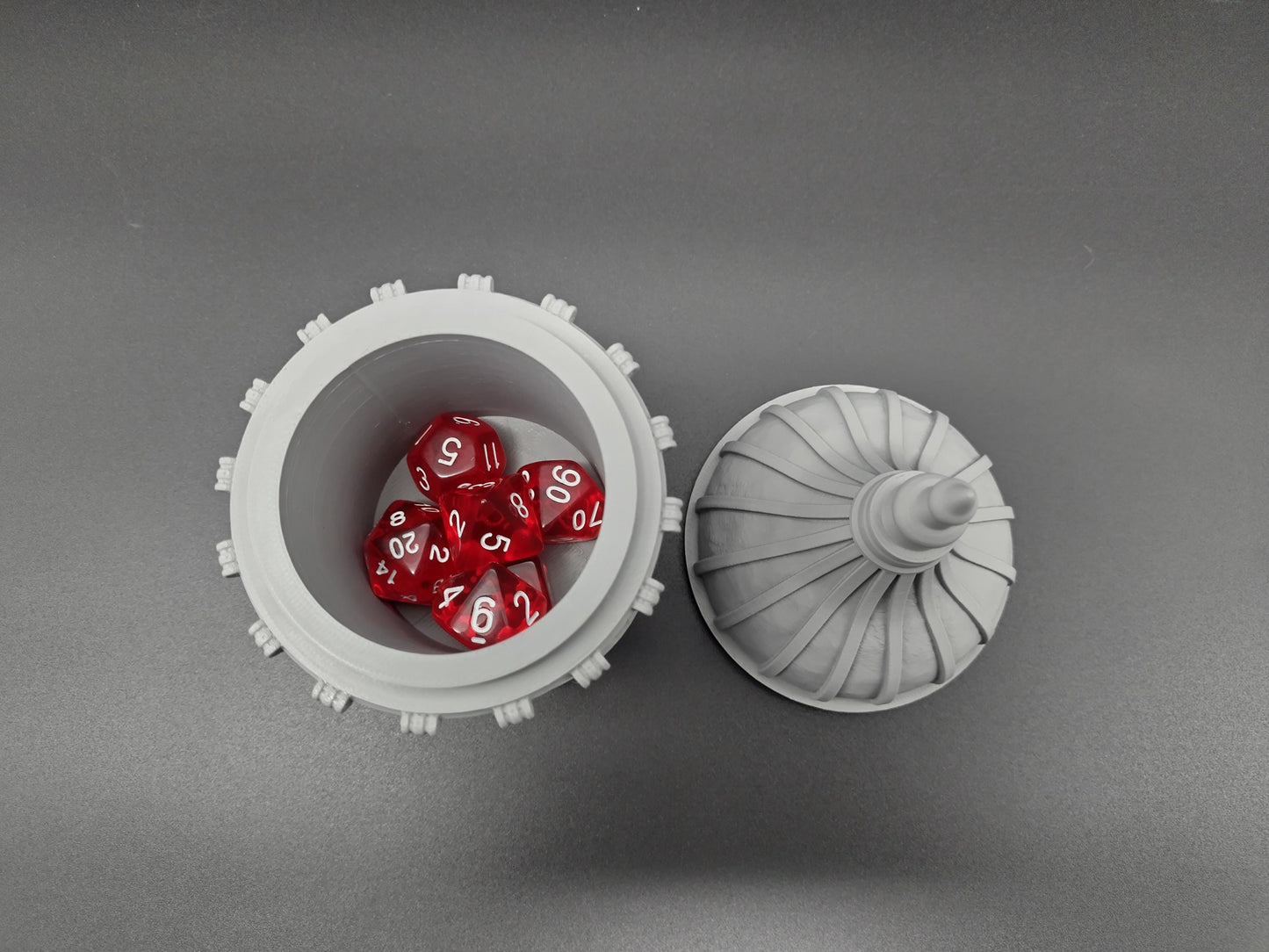 Mechanist's dice box / jail | 3d printed accessory for tabletop RPGs, war games and other dice games