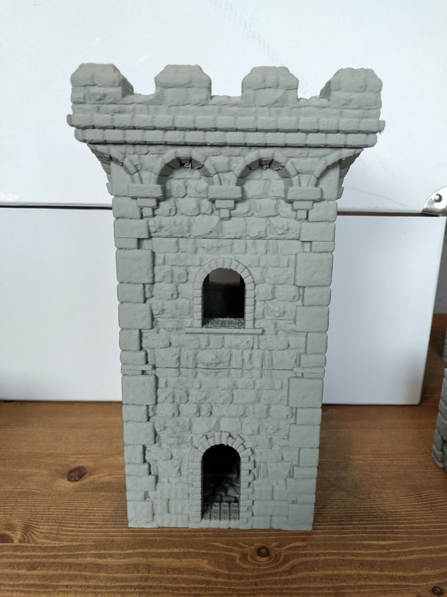 Modular tower terrain 28mm - 3D Printed medieval fortress for fantasy Wargaming & RPGs | Part of The Fortress set