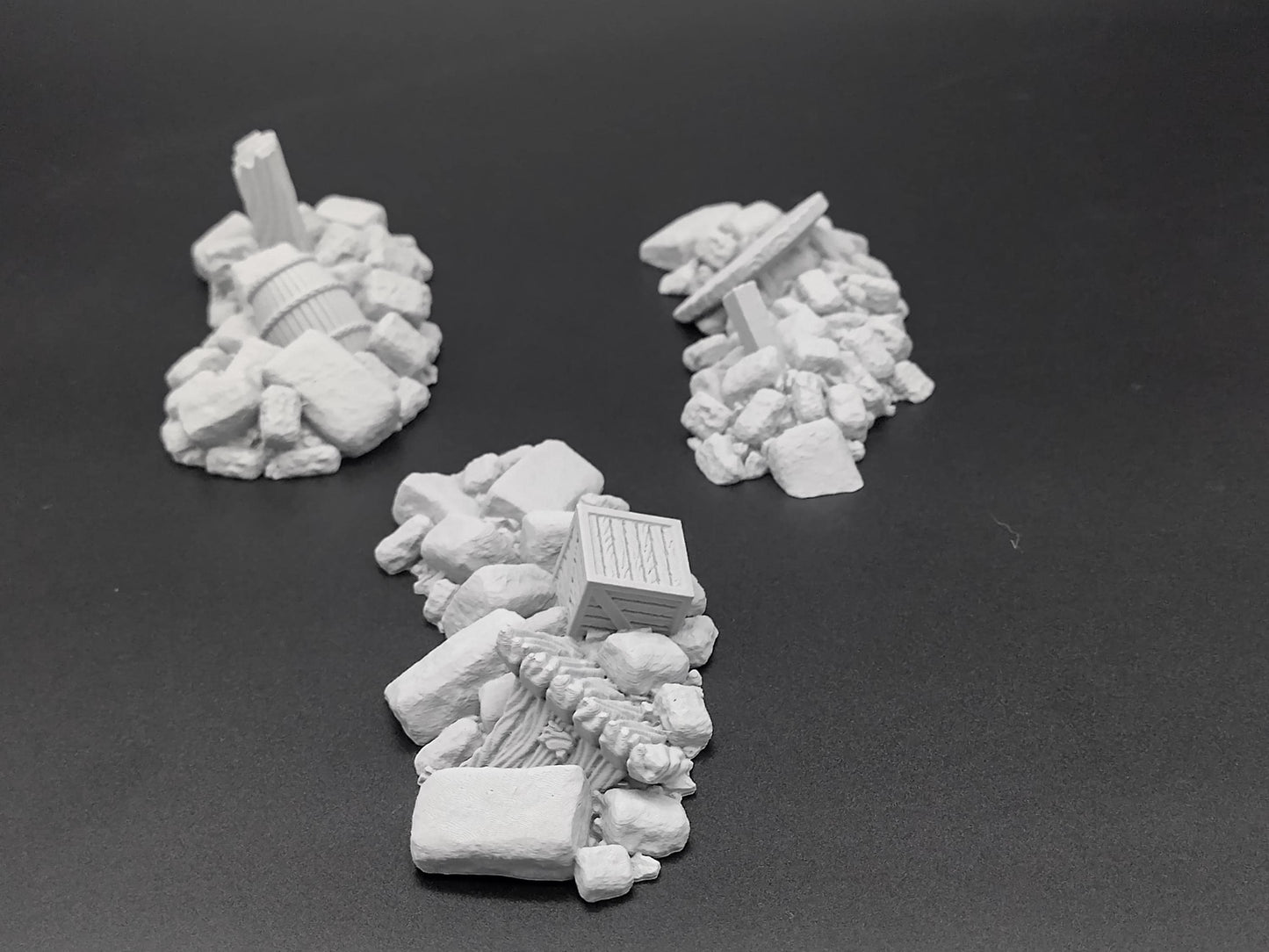 Debris barriers 28mm scale | 3D printed scatter terrain