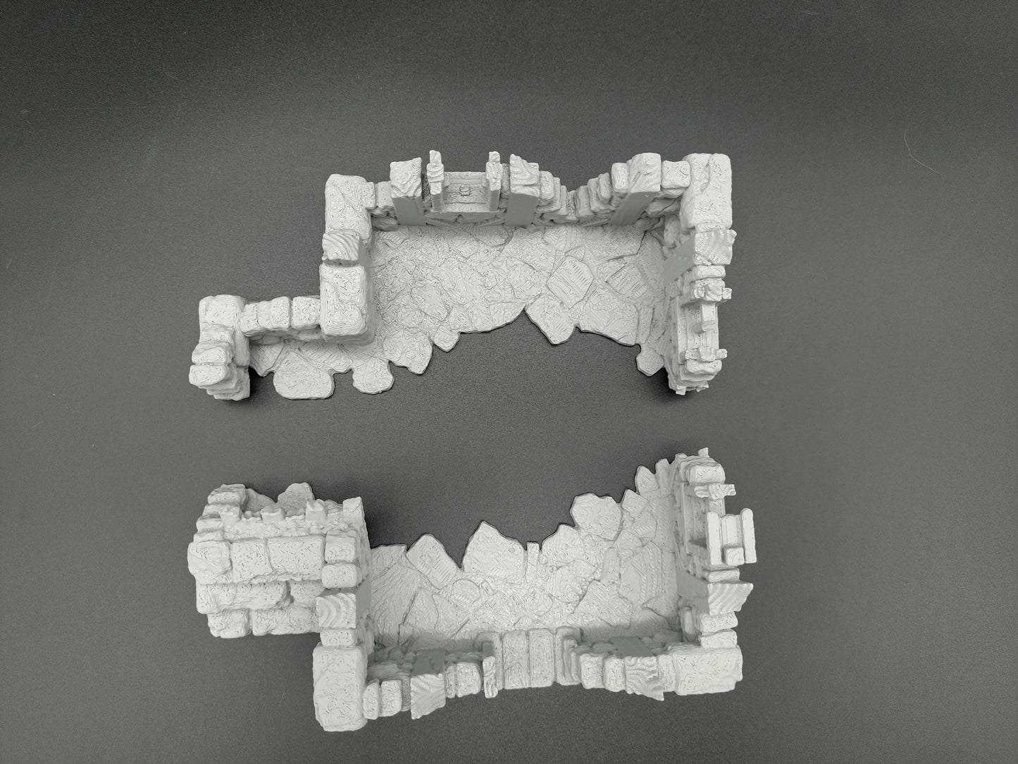 Ruined house for miniature games 3D printed | 28mm | scatter or area terrain | house 5 ground level