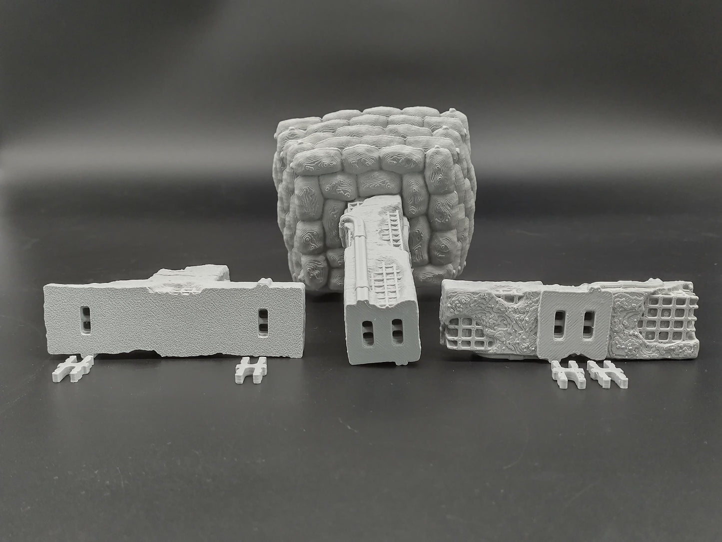 Concrete cross wargaming scatter terrain - Sci-Fi grimdark terrain | Trench Warfare Zone