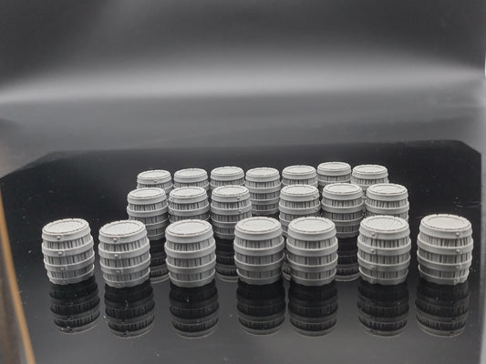 Barrels for RPGs and wargaming | 3D printed miniature terrain