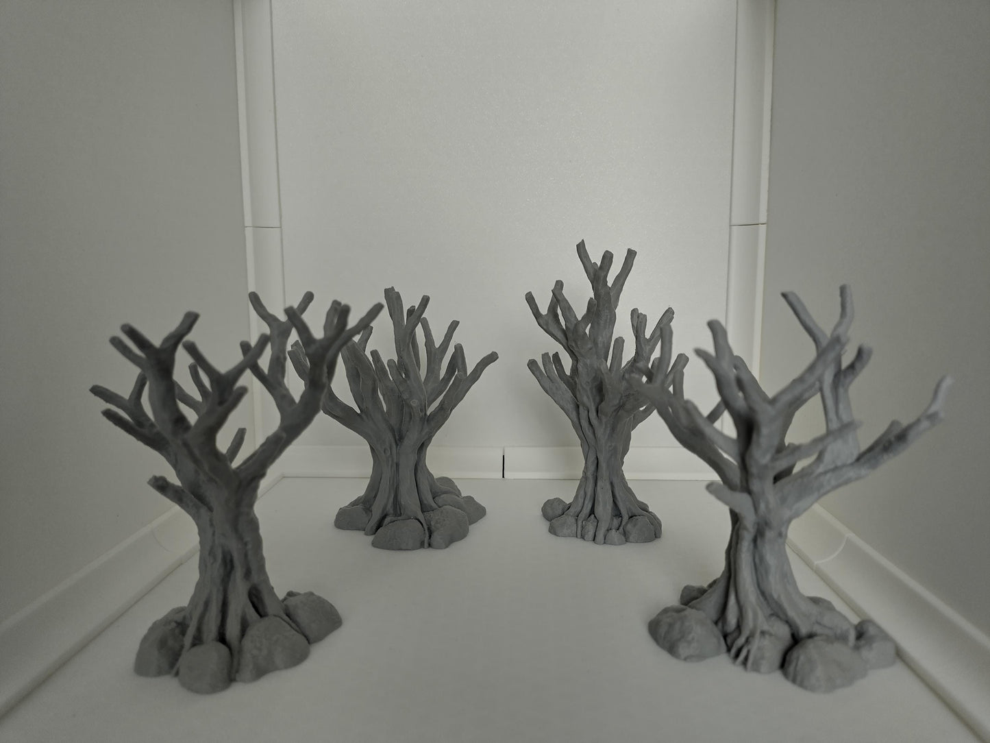 Four dead trees terrain pack for 28mm scale. Suitable for wargaming & RPGs