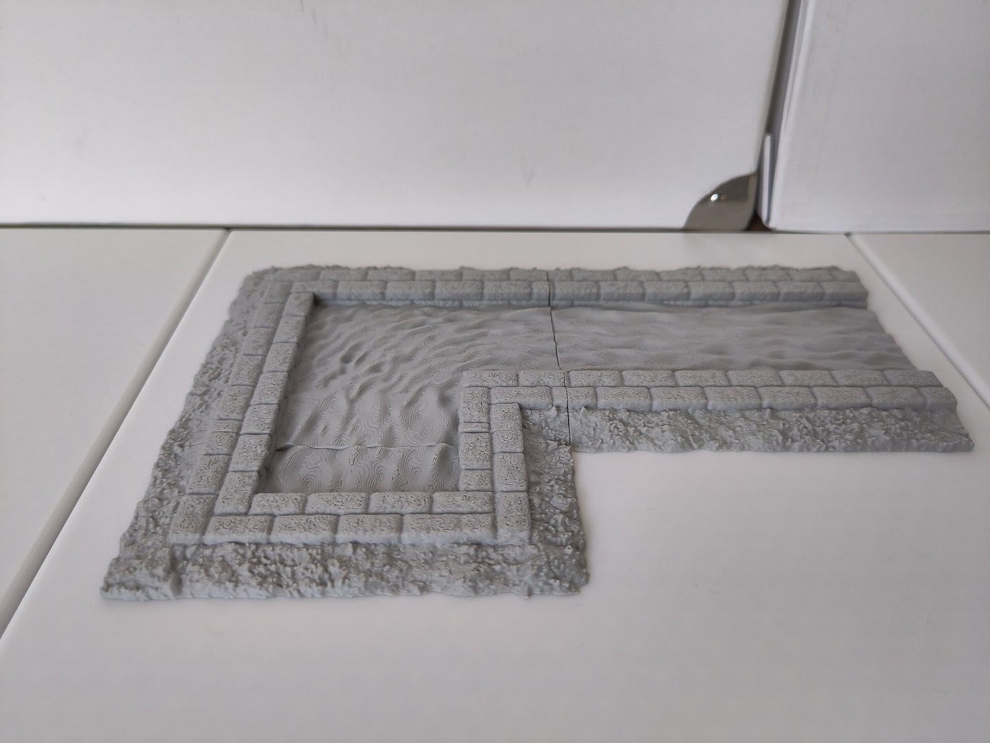 Modular moat terrain for 28mm scale tabletop games | Part of The Fortress set