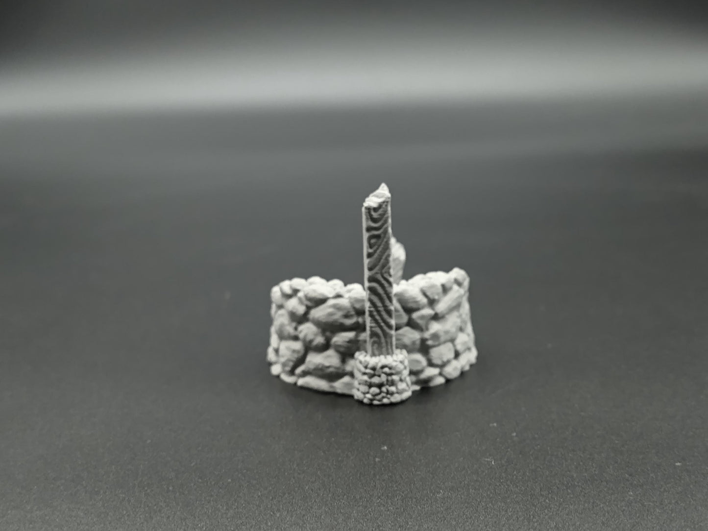 Ruined well for tabletop scales 28mm scale 3D printed scatter terrain