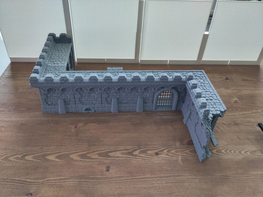 Modular walls 28mm wargaming terrain - make your own fortress! | Part of The Fortress set