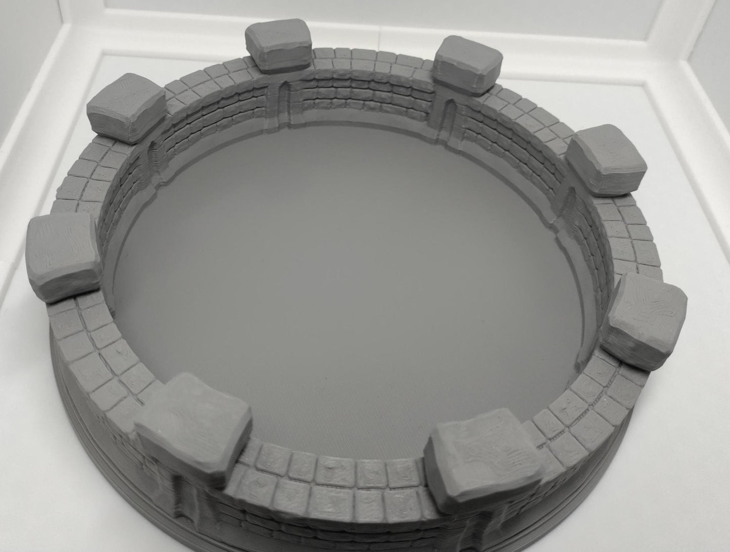 Dwarven walled dice tray | 3d printed accessory for tabletop RPGs and war games