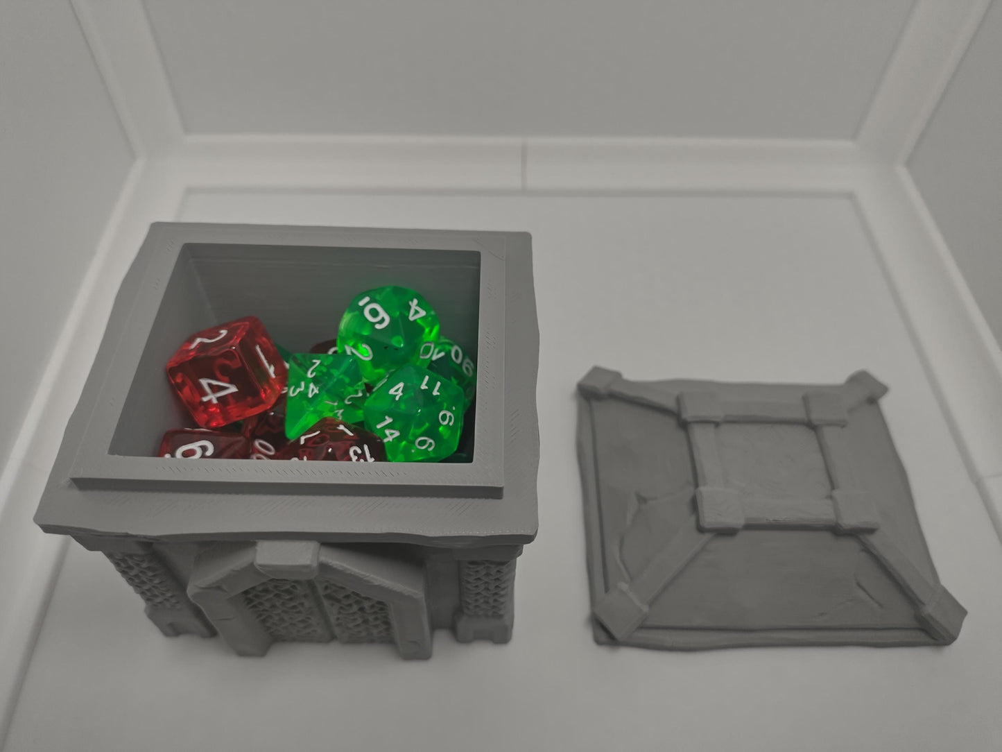 Dwarven dice box | 3d printed accessory for tabletop RPGs, war games and other dice games