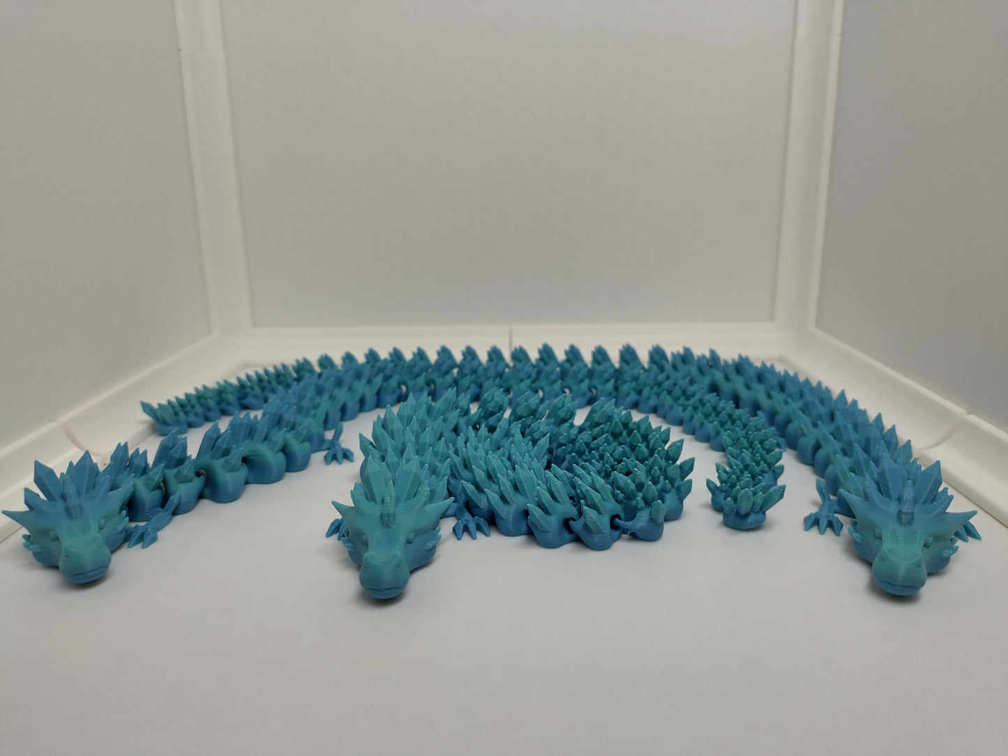 Articulating crystal dragon - 3d printed