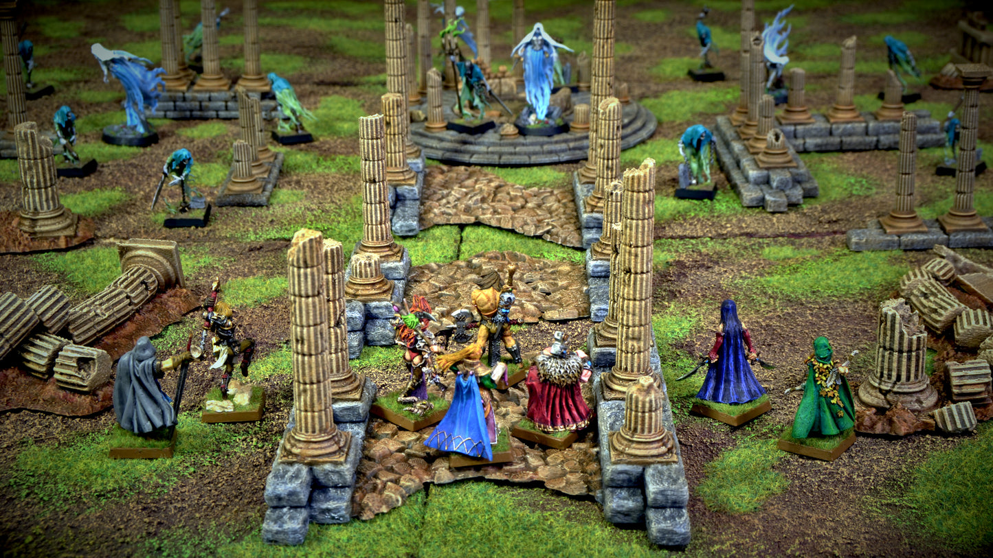 Greek ruins terrain set | designed for 28mm miniatures | core set and full set available