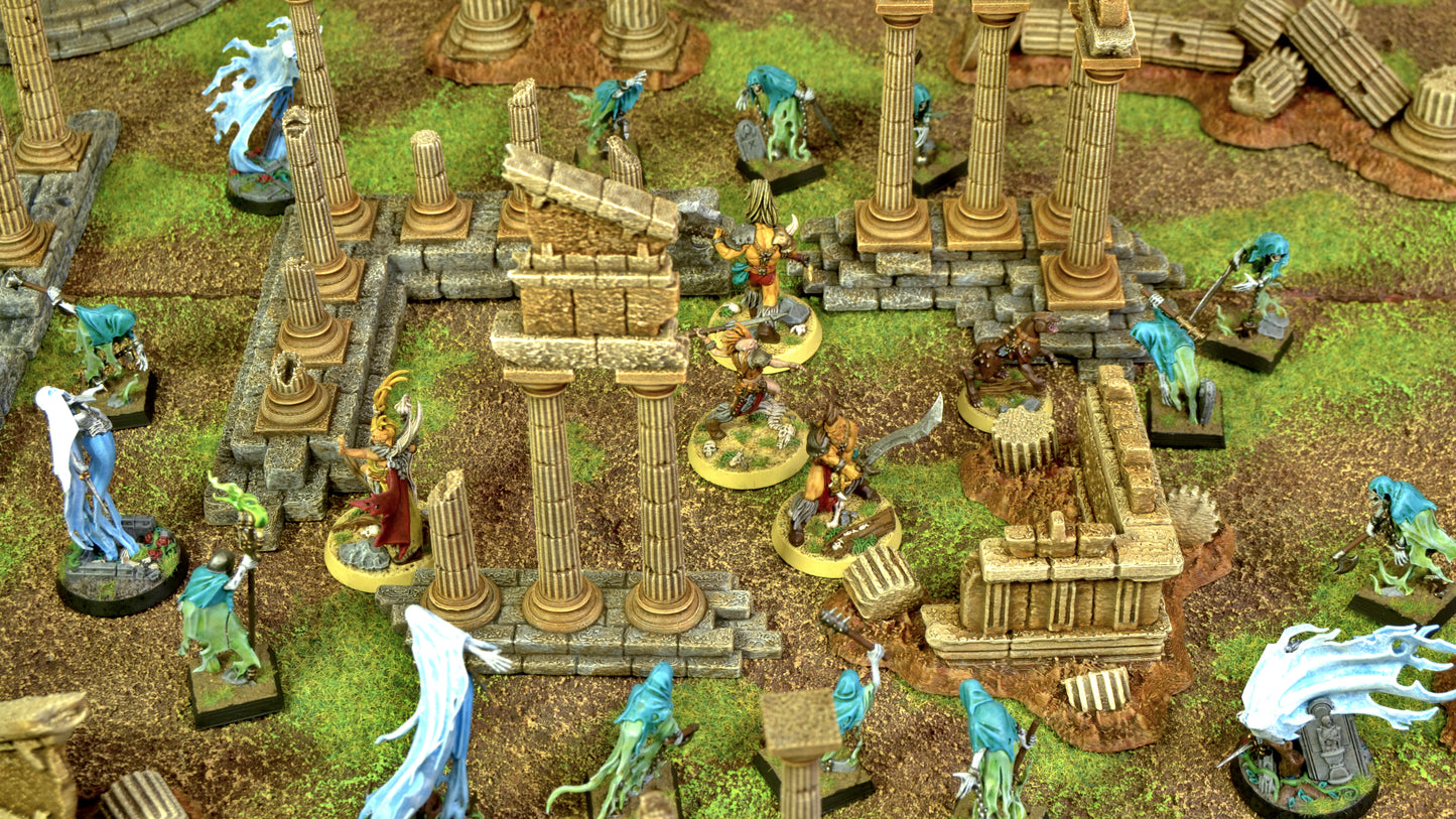 Greek ruins terrain set | designed for 28mm miniatures | core set and full set available