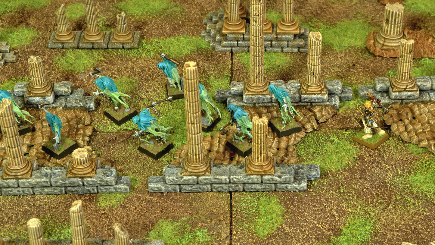 Greek ruins terrain set | designed for 28mm miniatures | core set and full set available