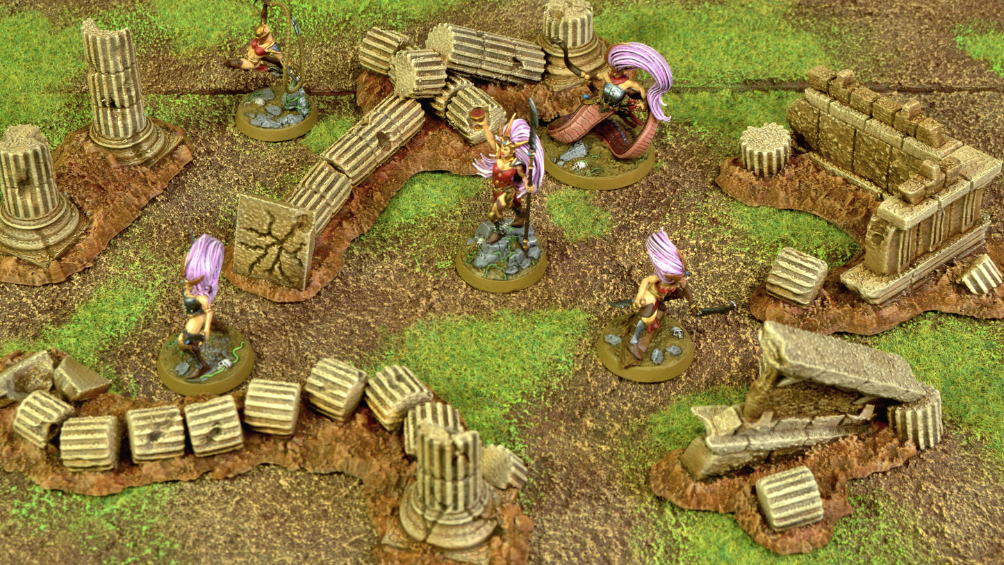 Greek ruins terrain set | designed for 28mm miniatures | core set and full set available