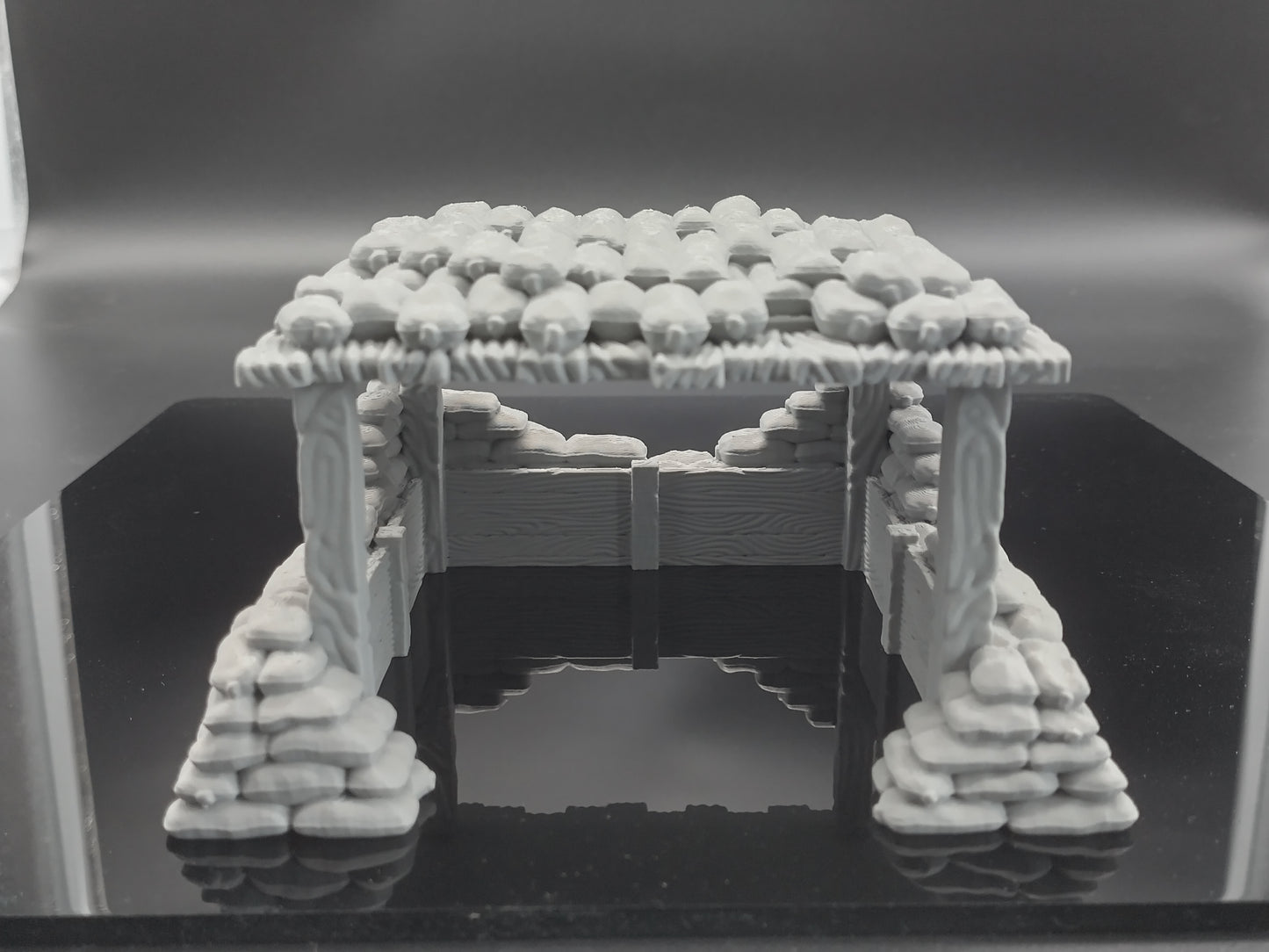 Sandbag bunker wargaming scatter terrain - Sci-Fi grimdark terrain | Trench Warfare Zone