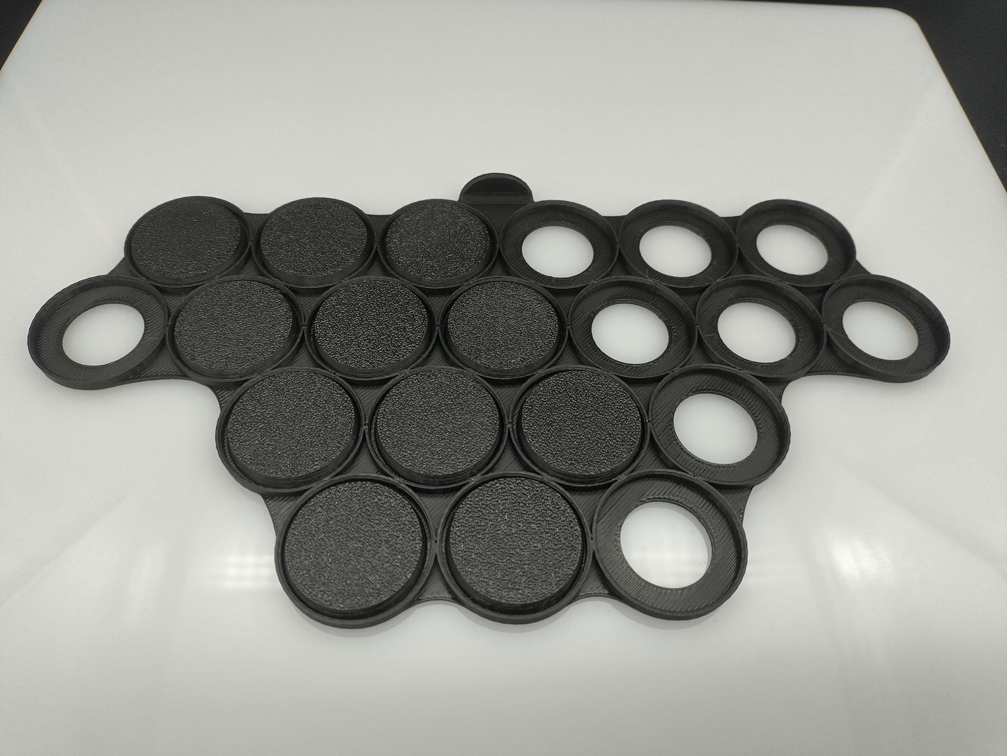 Movement tray 28mm 20 slots round bases for various tabletop games