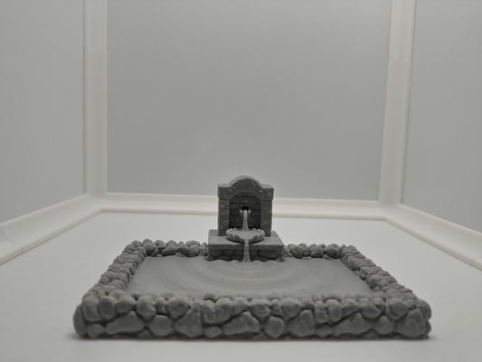 Miniature fountain for 28mm scale wargames & RPGs