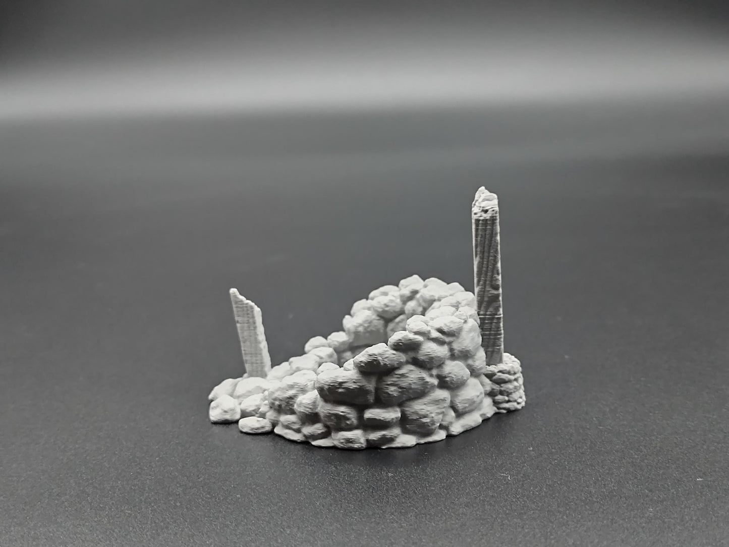 Ruined well for tabletop scales 28mm scale 3D printed scatter terrain