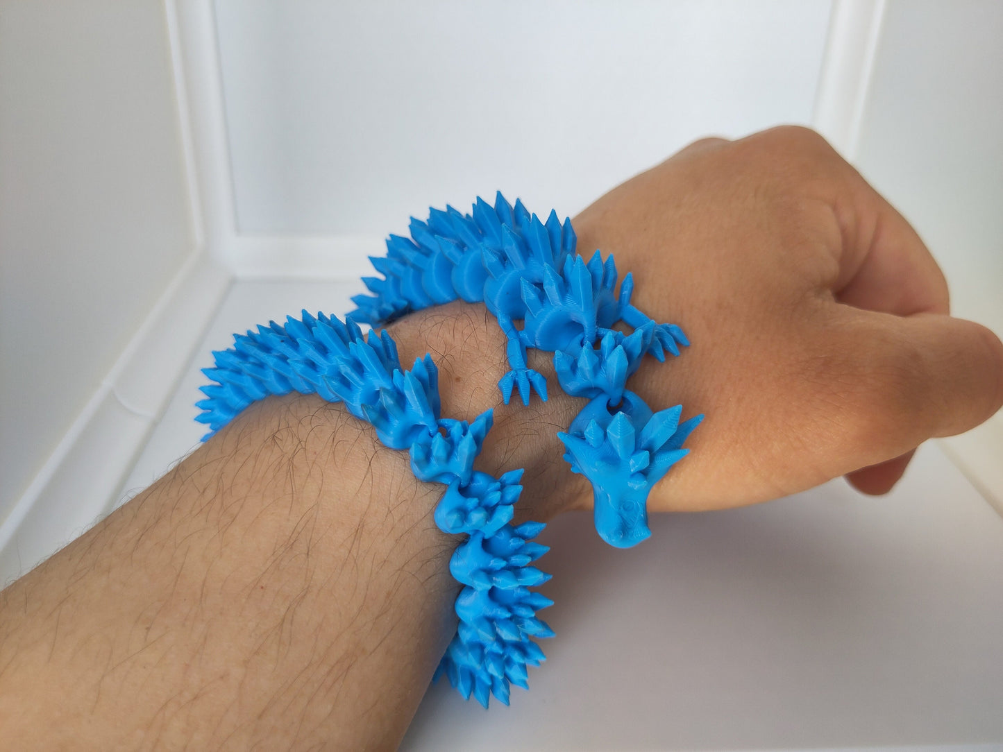 Articulating crystal dragon - 3d printed