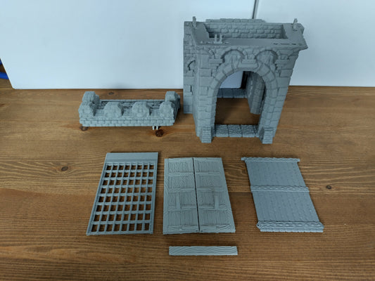 Large gatehouse 28mm wargaming terrain | Part of The Fortress set