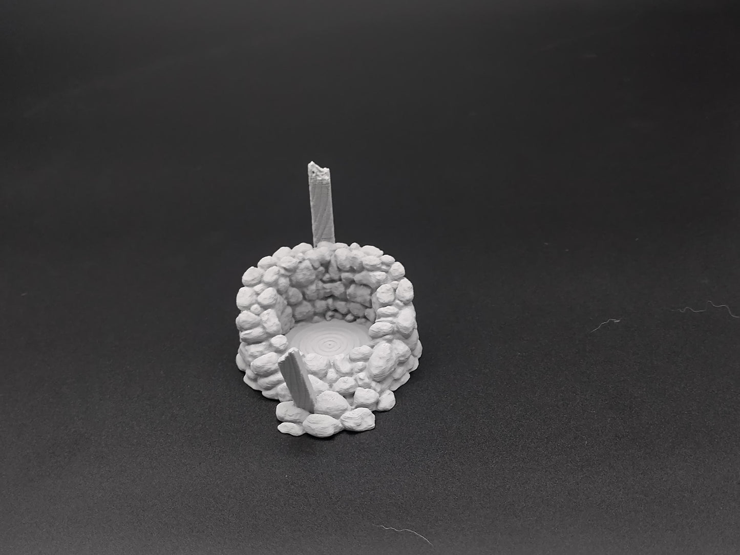 Ruined well for tabletop scales 28mm scale 3D printed scatter terrain